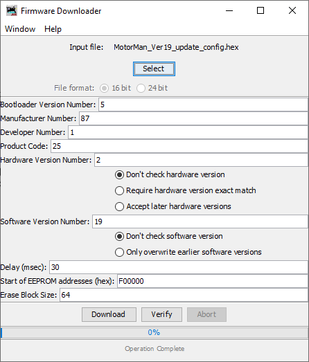 Start update process